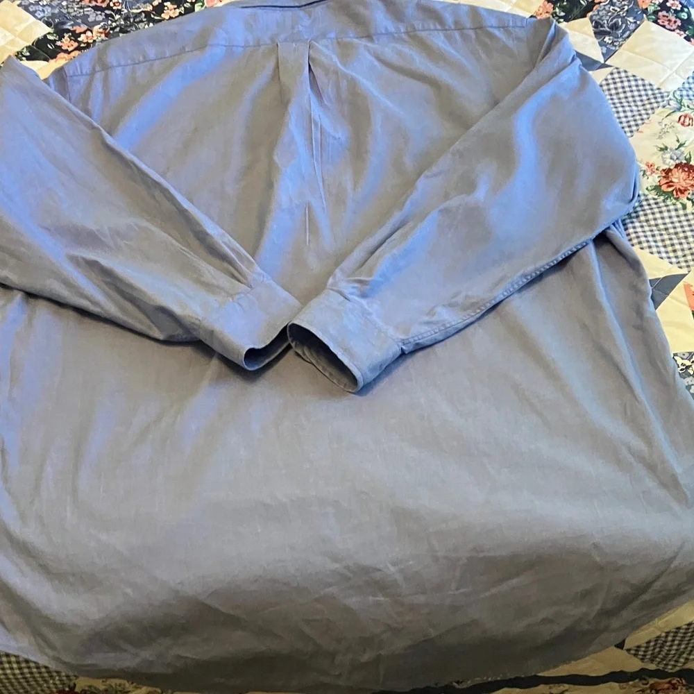 Ralph Lauren Men's Casual Blue Button Down Shirt - Picture 3 of 3
